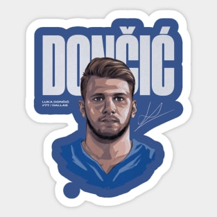 Luka Doncic Dallas Game Face Sticker